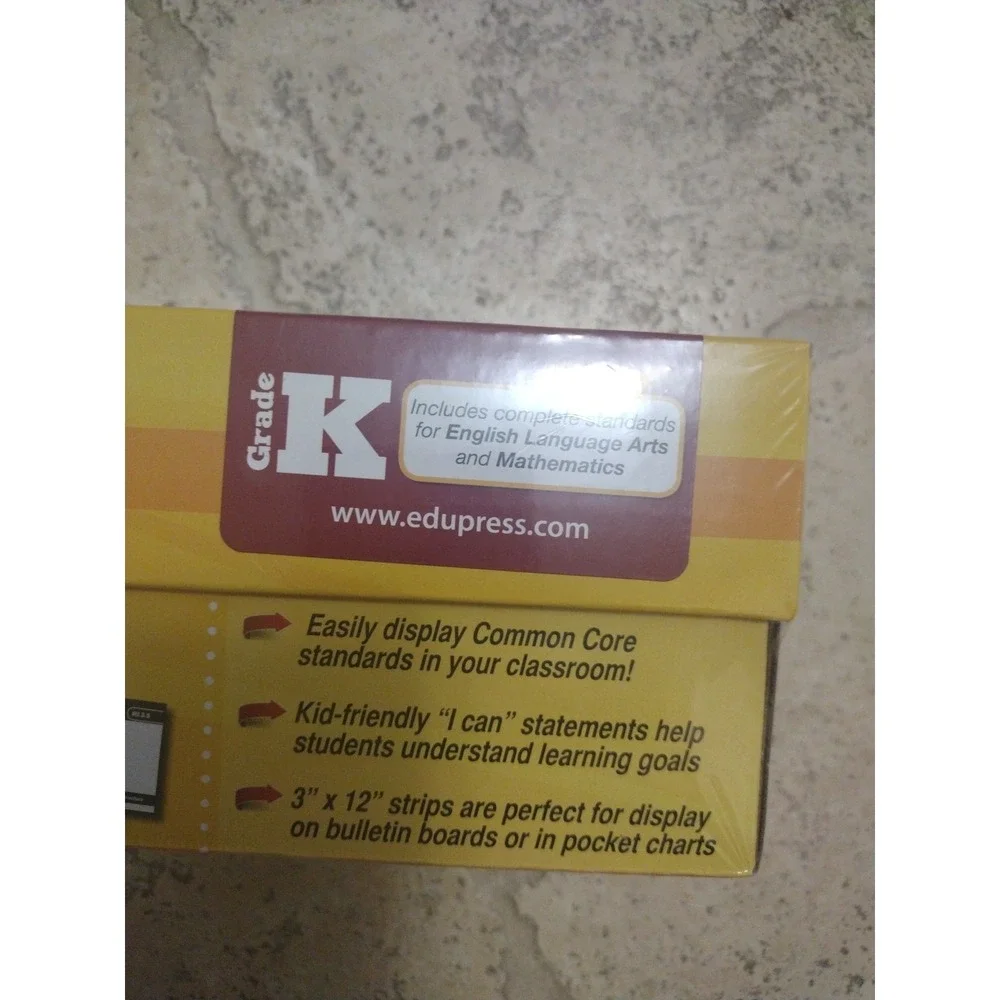 Edupress Common Core Display Strips Grade‎ K For English Language Arts And Math